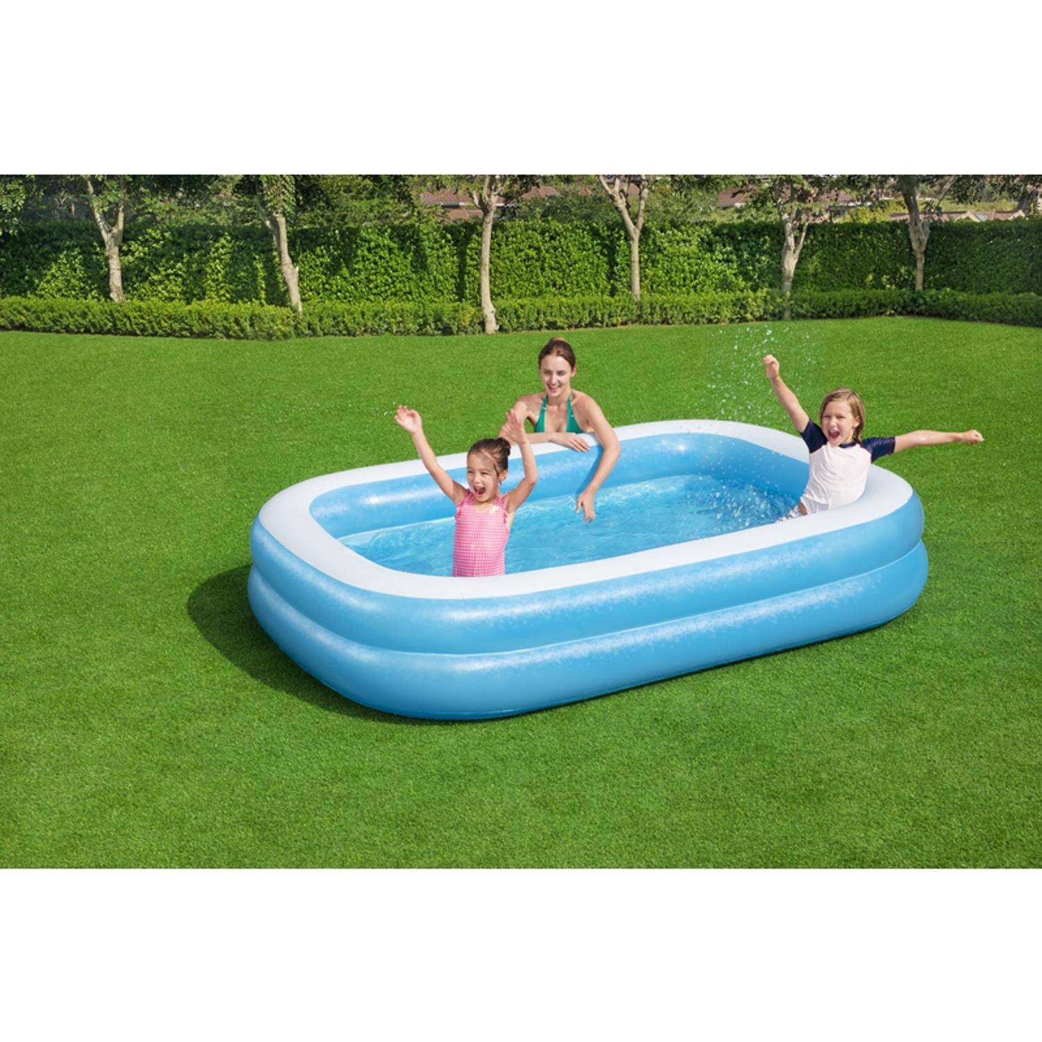 Bestway H2OGO 206 gal Rectangular Inflatable Pool 20 in. H X 69 in. W X 7 in. L