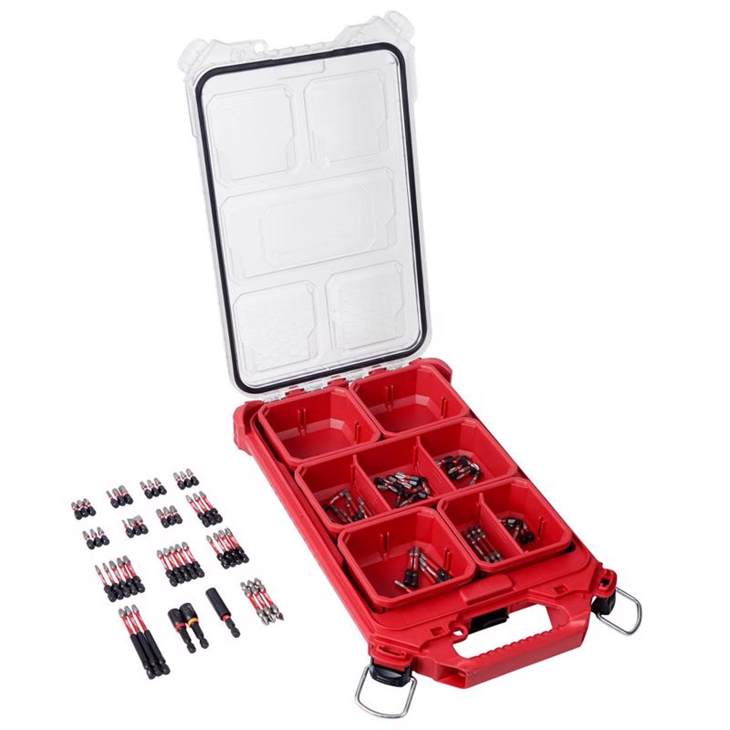 MW Shockwave Assorted 1/4 in. drive X 4 in. L Impact Driver Bit Set Alloy Steel 100 pc