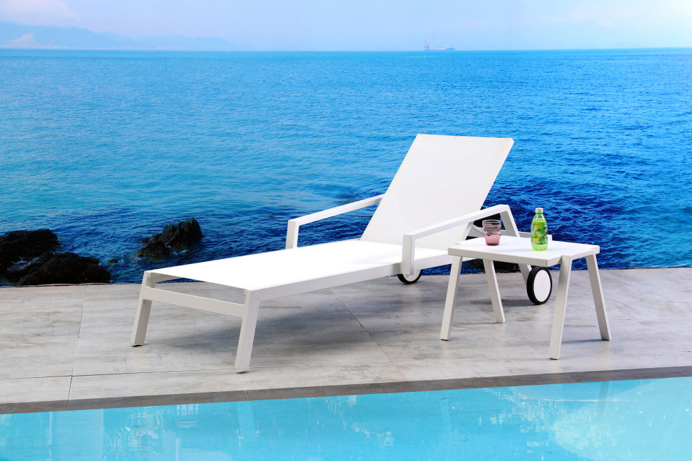 Bondi Outdoor Chaise Lounge (Set of 2)   Contemporary   Outdoor Chaise Lounges   by HedgeApple  Houzz