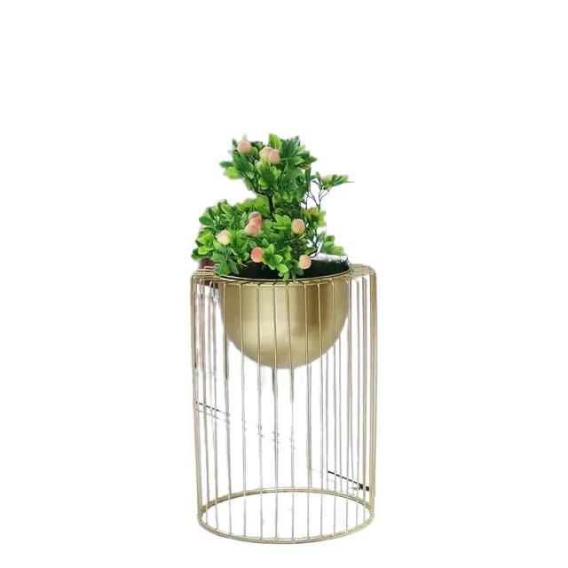 New Designed Hotel Decorative Outdoor Metal Planter Custom Made Metal Flooring Planter   Flower Pot Sale