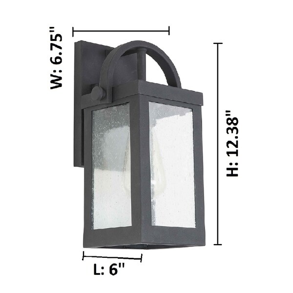 Eglo Cider Mill Matte Black Outdoor Wall Light Shopping - The Best Deals on Outdoor Wall Lanterns | 28316815