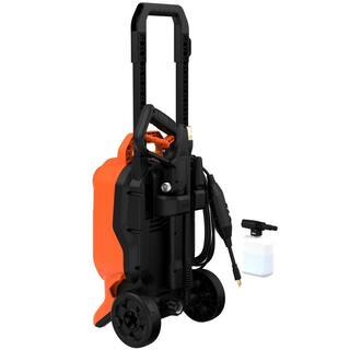 BLACK+DECKER 1850 PSI 1.2 GPM Cold Water Electric Pressure Washer with Integrated Wand and Hose Storage BEPW1850