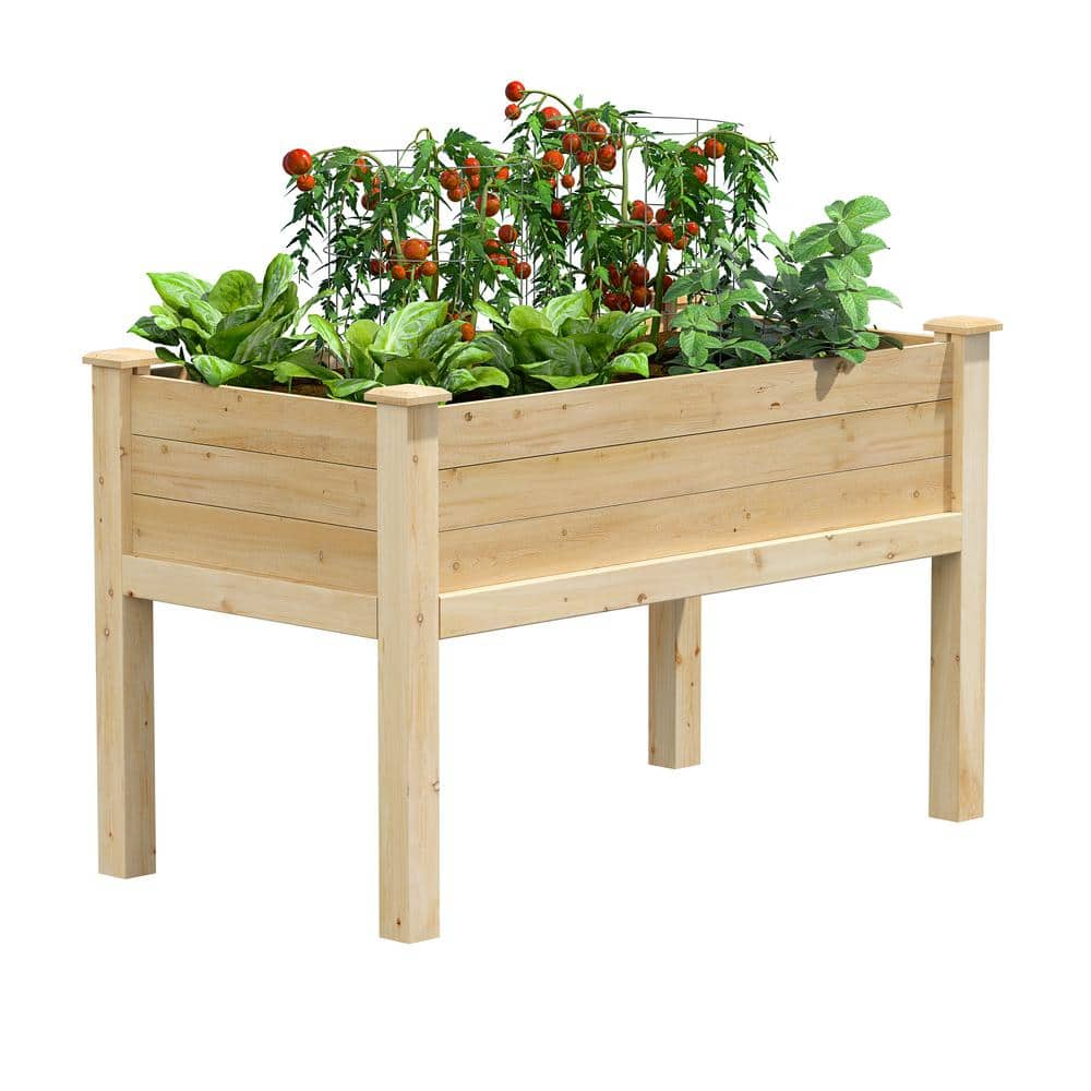 Greenes Fence 48 in. L x 24 in. W x 31 in. H Original Cedar Elevated Garden Bed RCEV2448