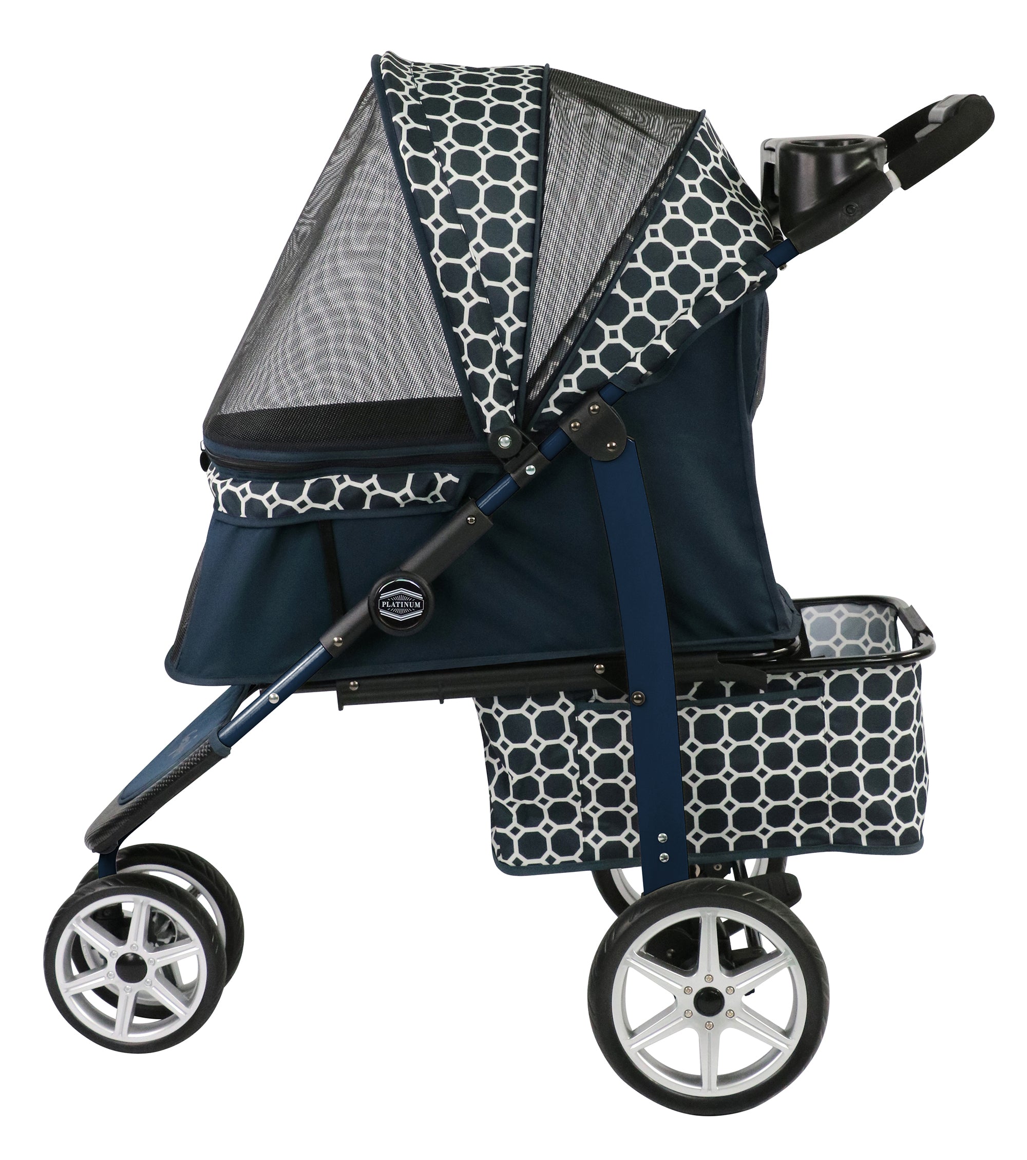 Gen7Pets Monaco Pet Stroller， Dress Blues