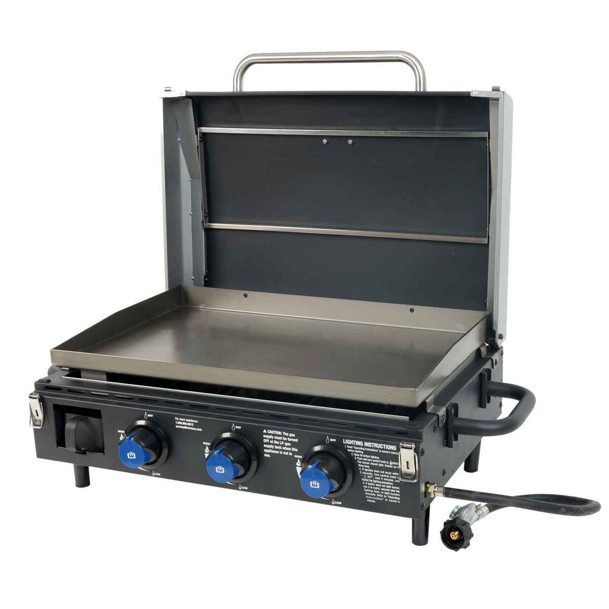 Razor 3 Burner Portable Griddle  Black