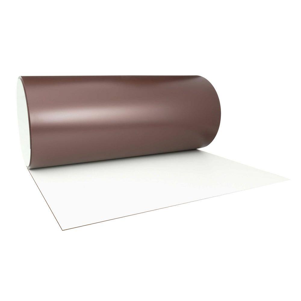 Gibraltar Building Products 24 in. x 50 ft. Royal Brown Over Birch White Aluminum Trim Coil ATC24-BR