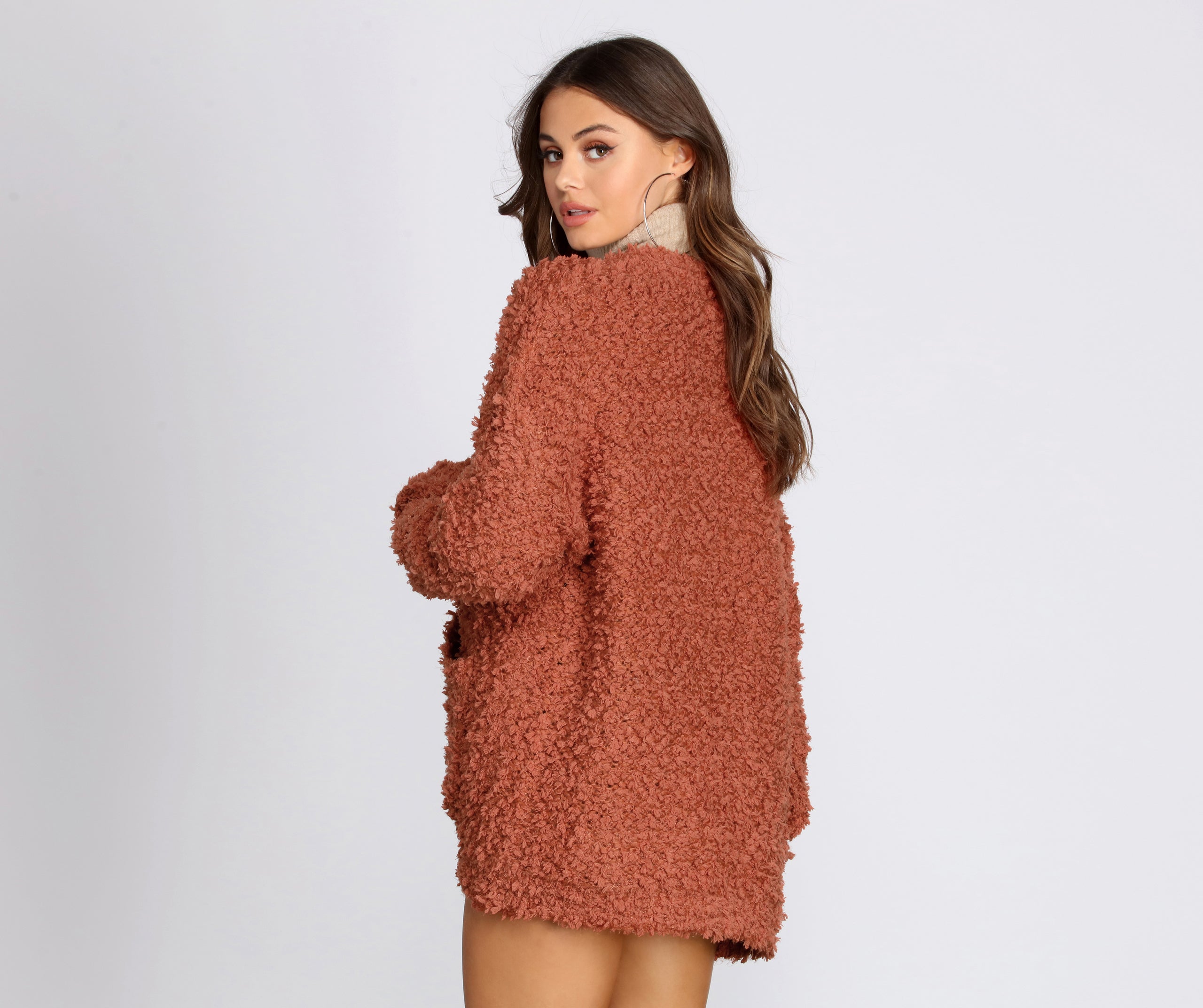 Fuzzy Popcorn Cardigan