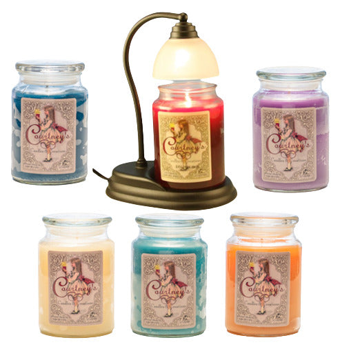 Courtney's 26oz Scented Jar Candle Gift Pack - 6 Candles and FREE CANDLE WARMER - Mothers Day