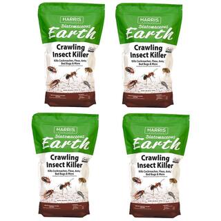 Harris 64 oz. Diatomaceous Earth Crawling Insect Killer (4-Pack) 4DECRAWL-64