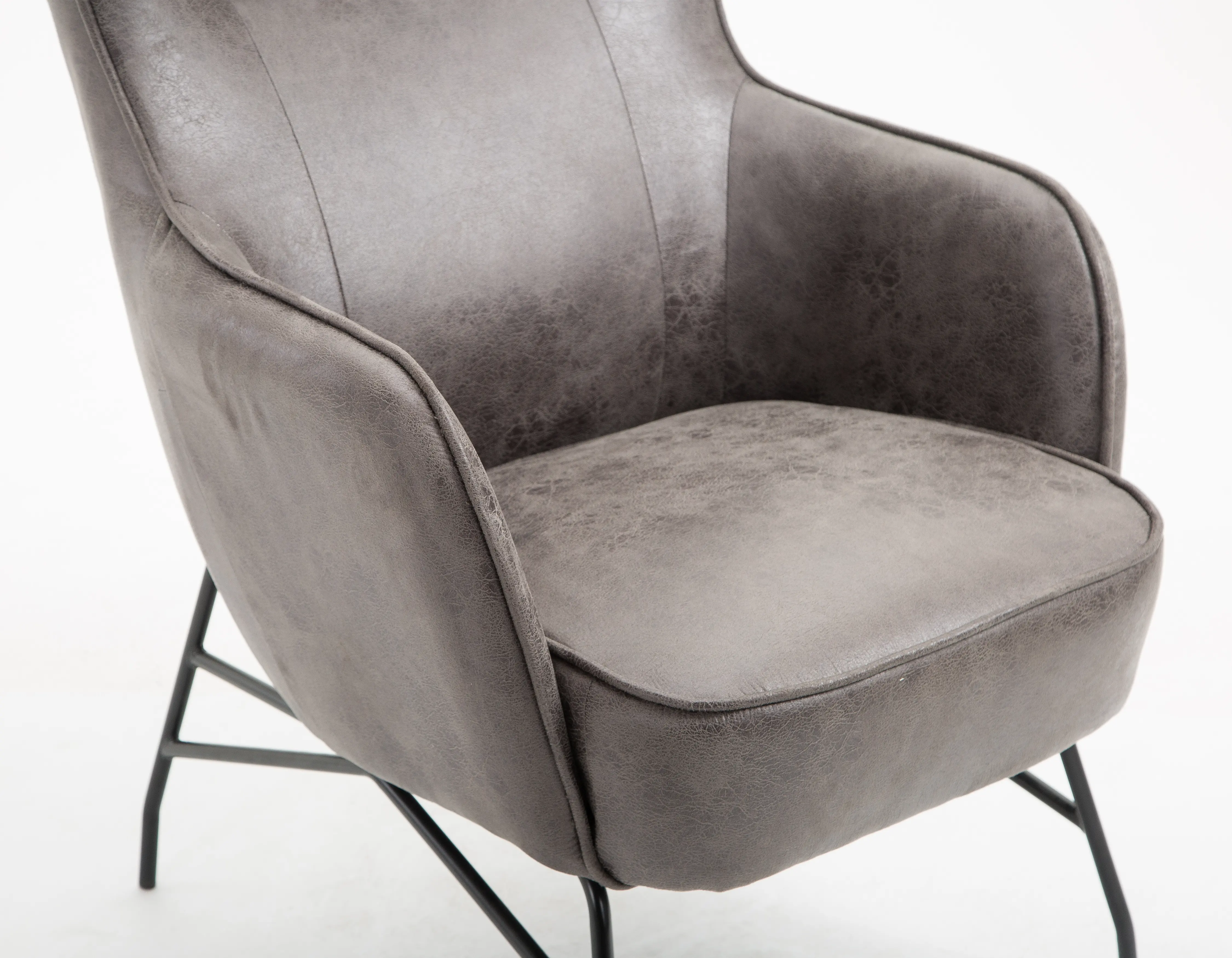 Franky Charcoal Gray Accent Chair