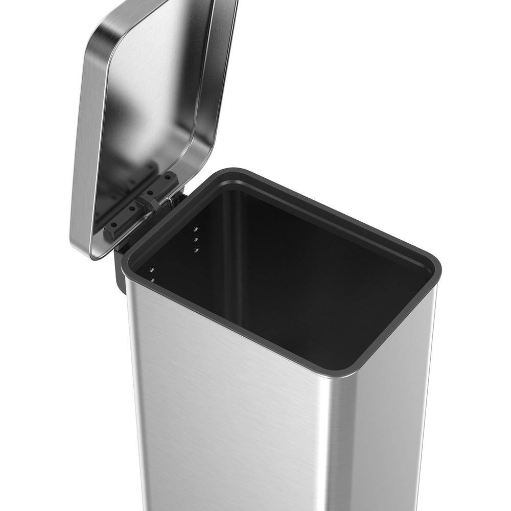 StyleWell SW 50L Stainless Steel Step-On Trash Can Slim Shape STY-SOT-50-36