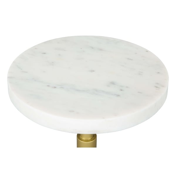 Maurice Side Table White and Gold