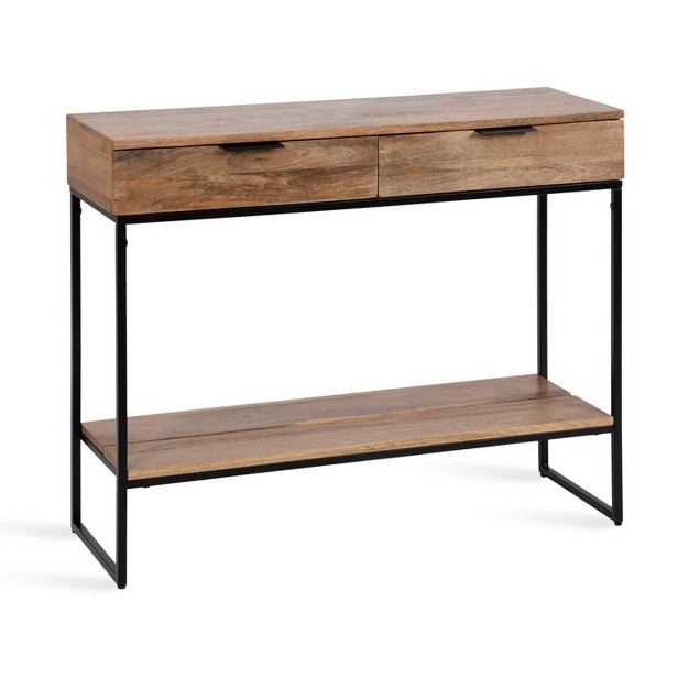 Kate And Laurel Quarles Rectangle Wood Console Table