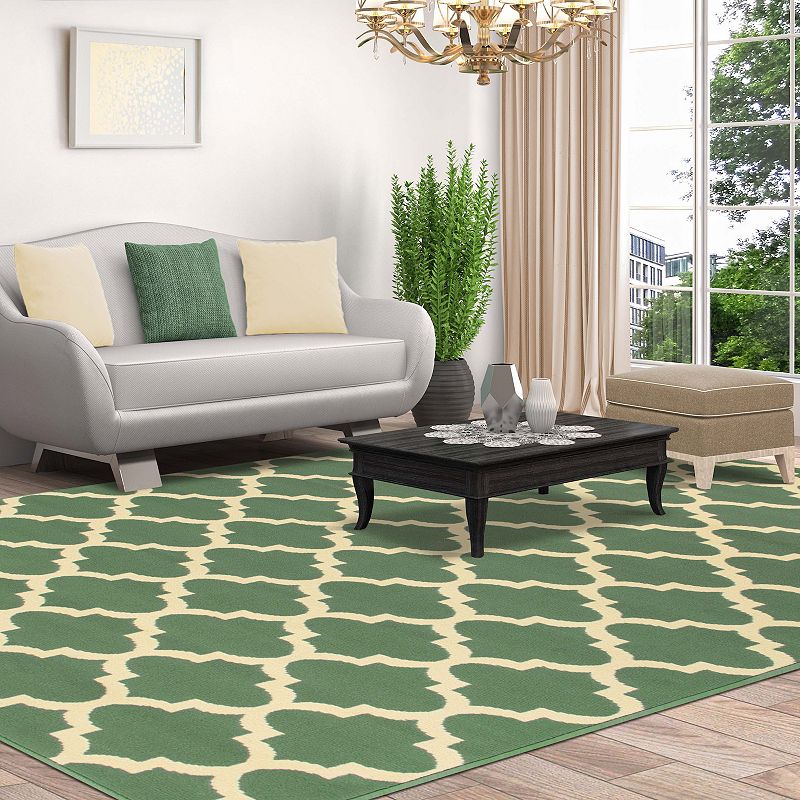 SUPERIOR Modern Quatrefoil Indoor Area Rug