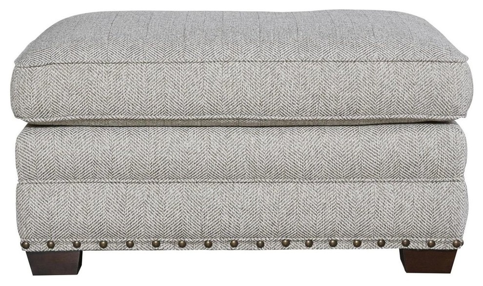 Riley Ottoman   Transitional   Footstools And Ottomans   by Zin Home  Houzz