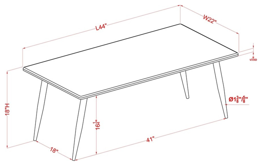 Bowery Hill Wood 3 Piece Coffee Table Set in Natural Tone Finish   Midcentury   Coffee Table Sets   by Homesquare  Houzz