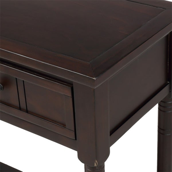 Traditional Leisure Area Sideboard，Console Table with 2 DrawersandShelf