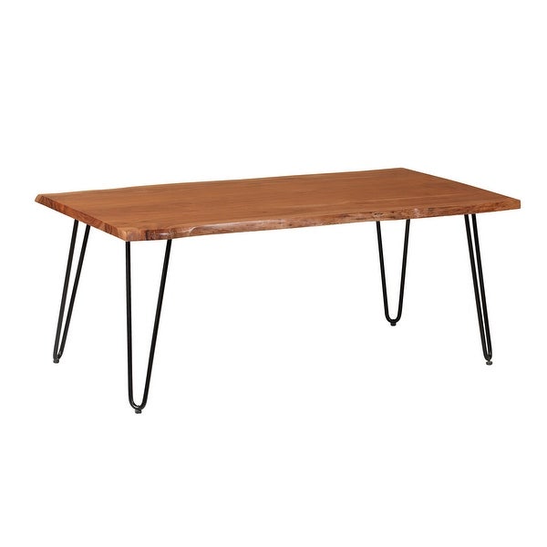 ExBrite Solid Wood Live Edge Coffee Table 19'' D X 24'' W X 46'' H