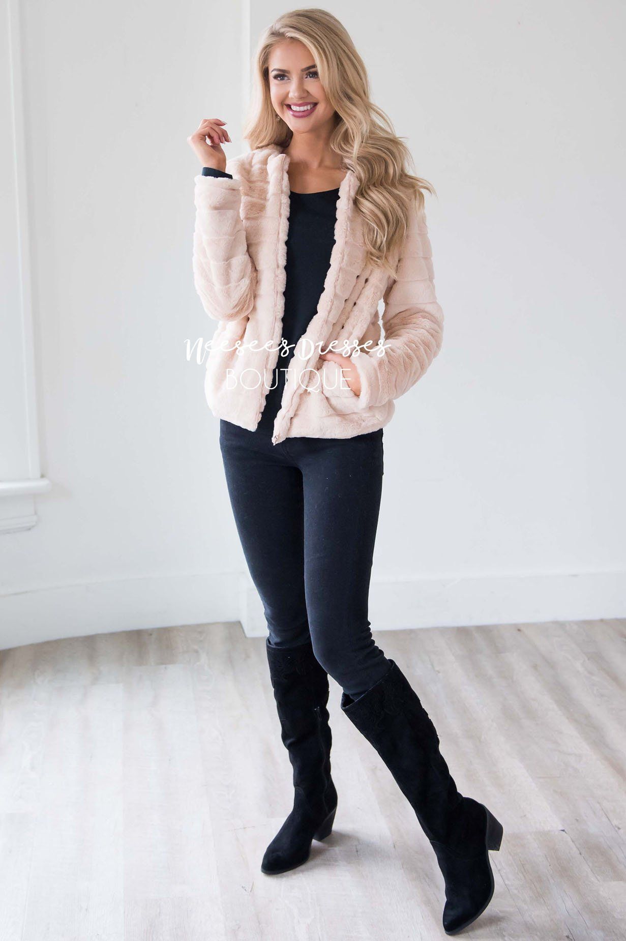 Long Winter Nights Faux Fur Jacket