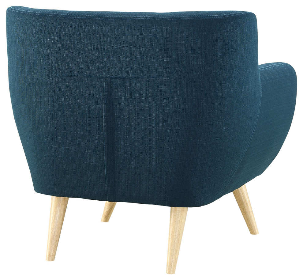 Remark Upholstered Fabric Armchair   Midcentury   Armchairs And Accent Chairs   by Kolibri Decor  Houzz