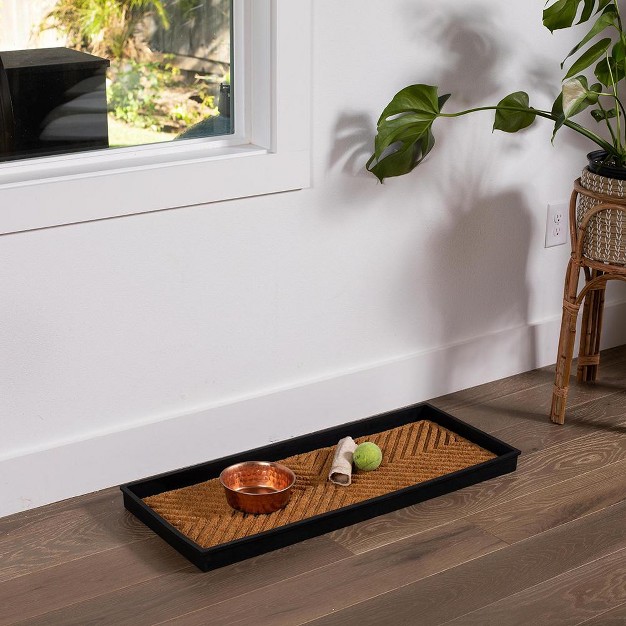 Birdrock Home Rubber Boot Tray With Coir Insert 34 x27 x27 lx14 x27 x27 w