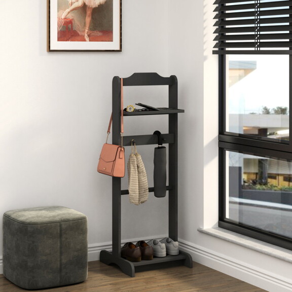 Accent Portable Garment Rack Clothes Valet Stand w...