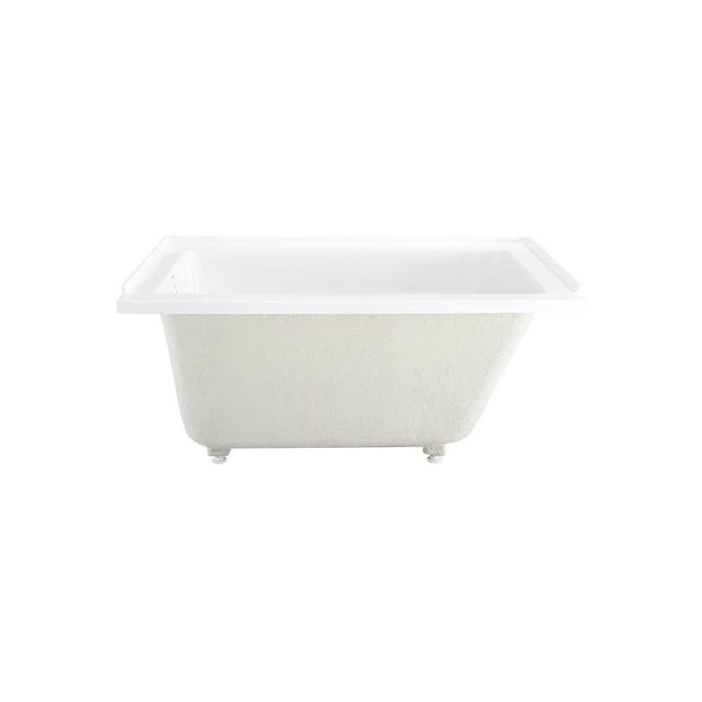 Swiss Madison Voltaire 48 in x 32 in Acrylic Rectangular Dropin LeftHand Drain Bathtub in Glossy White