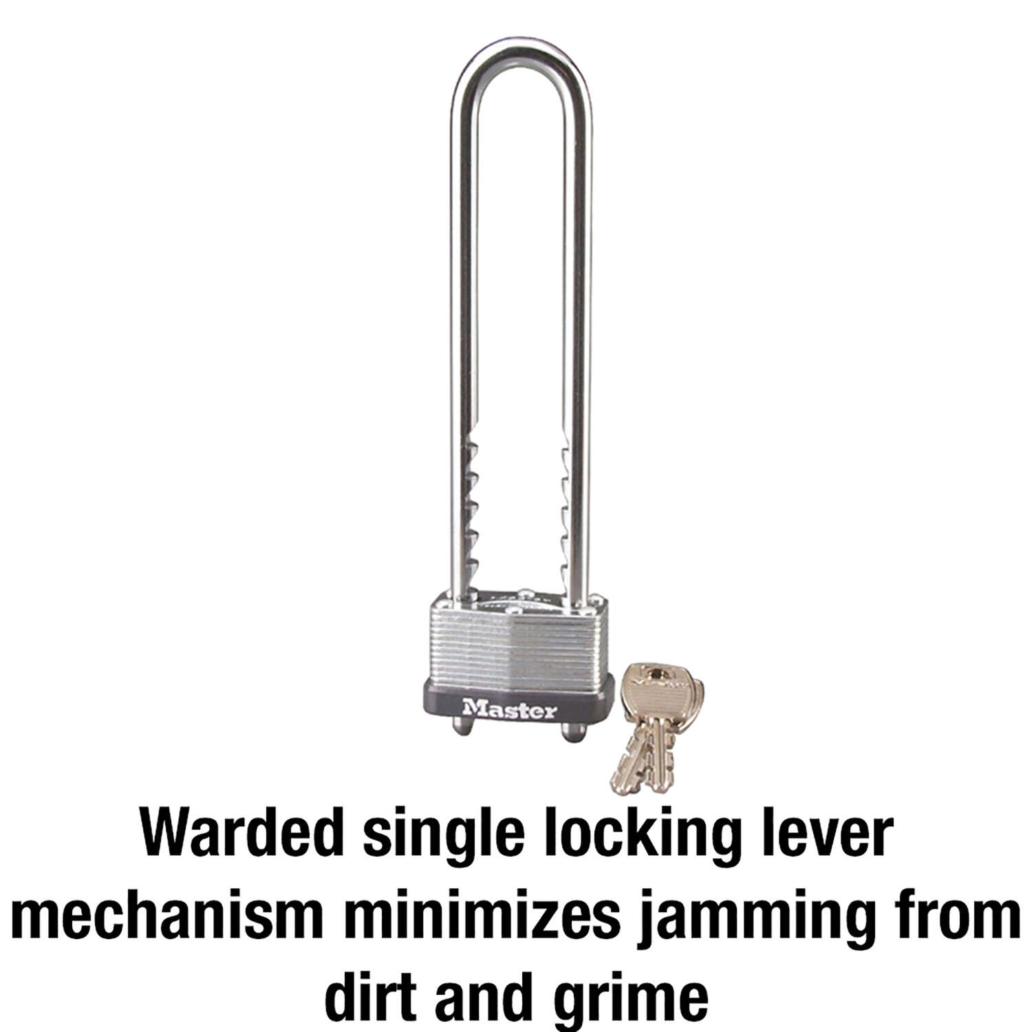 Master Lock 1-3/4 in. W Steel Warded Locking Padlock