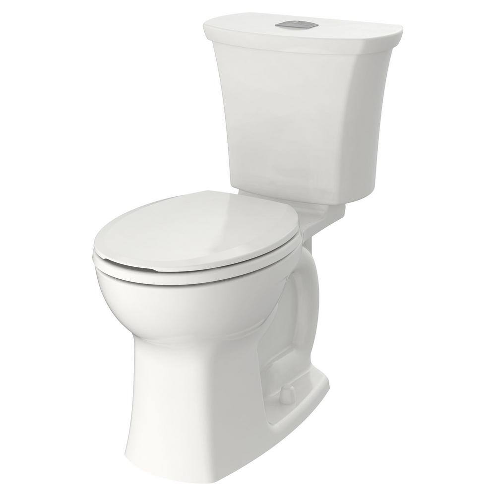 American Standard Edgemere 2-Piece 1.11.6 GPF Dual Flush Right Height Round Front Toilet in White Seat Not Included 204BA200.020