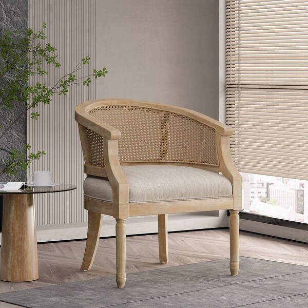 Steinaker Wood and Cane Accent Chair by Christopher Knight Home