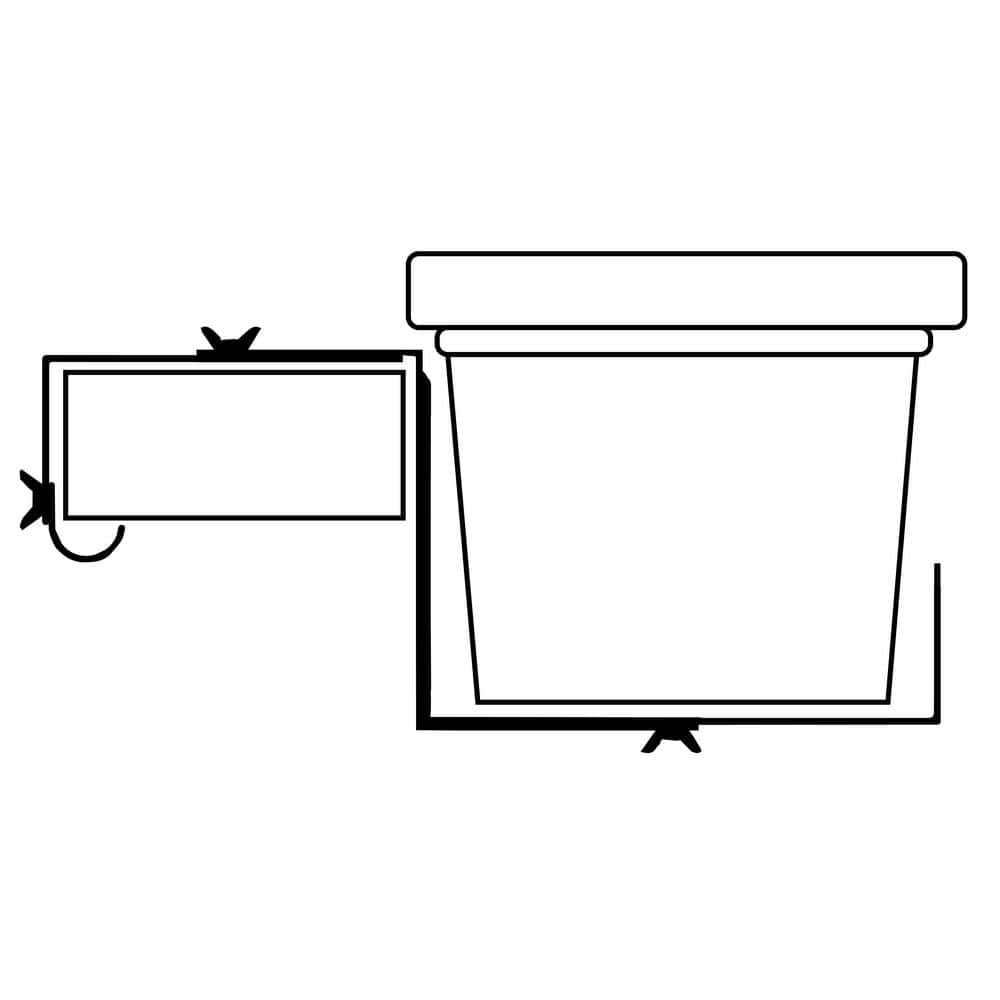 Vigoro Adjustable Window Planter Box Single Metal Bracket 51472