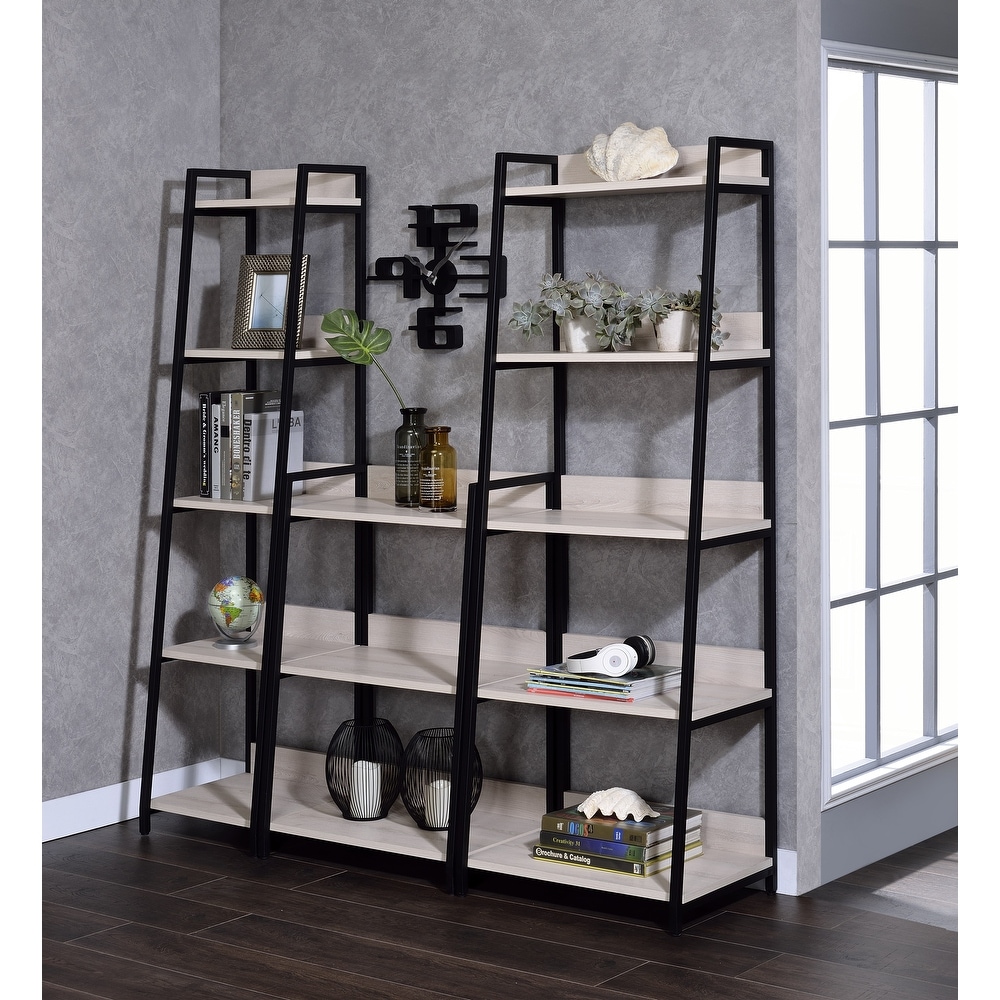 Wendral Bookshelf (3 Tier)  Natural   Black