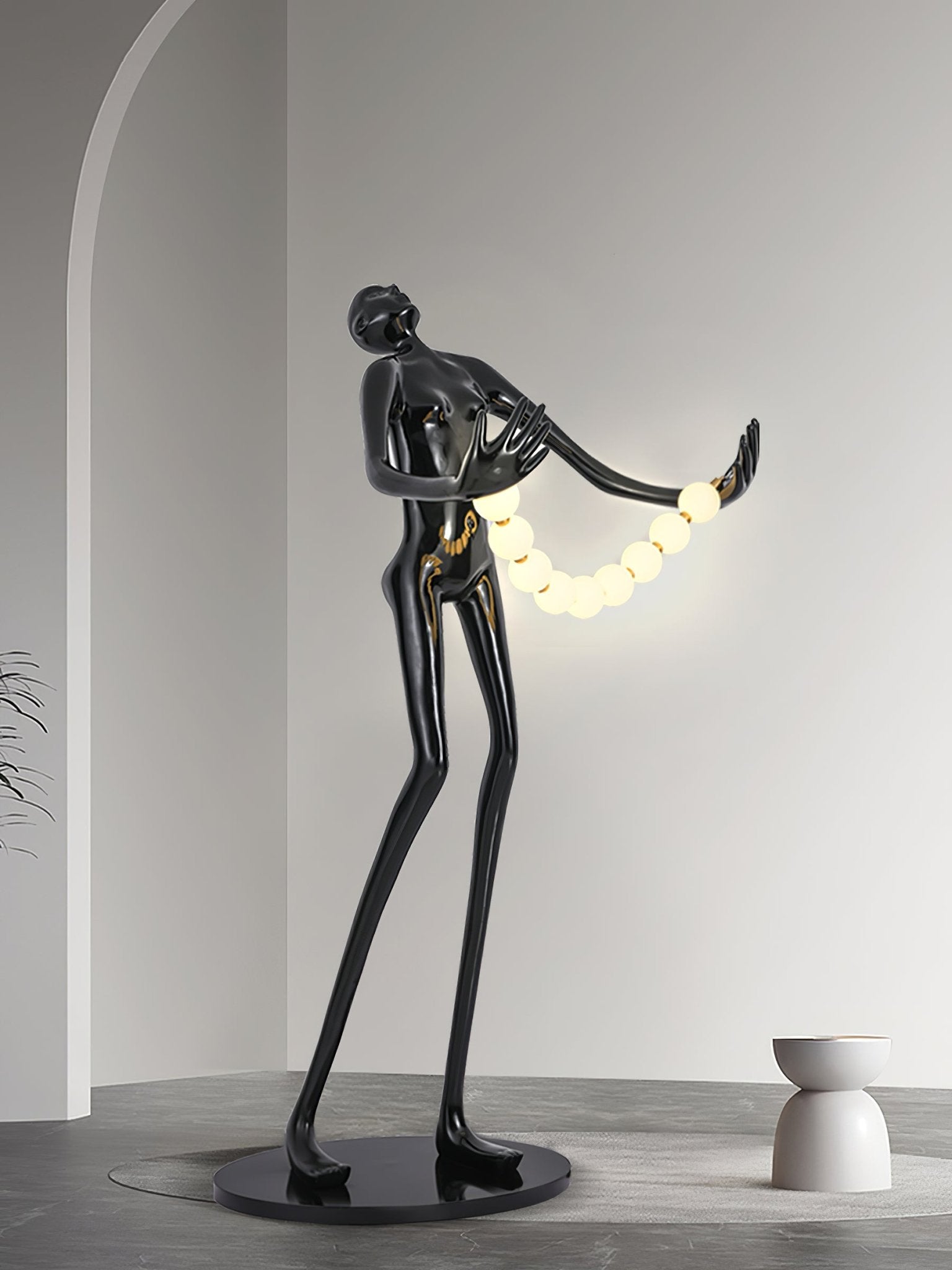 Orb Juggler Sculpture Floor Lamp