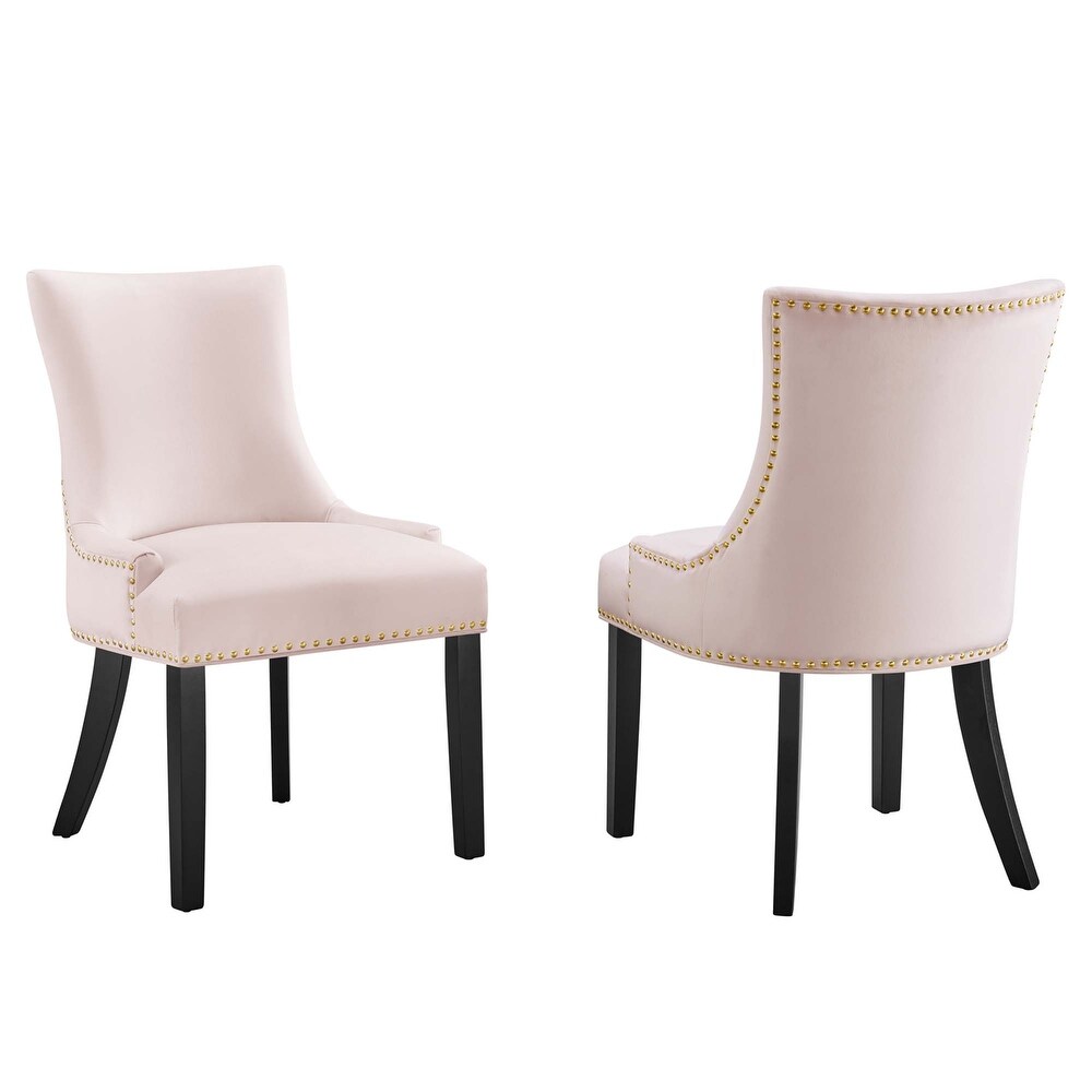 Marquis Performance Velvet Dining Chairs   Set of 2