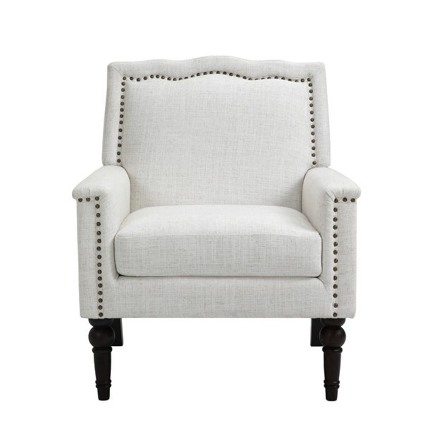 Contemporary Accent Armchair with Nailheads Living Room Furniture