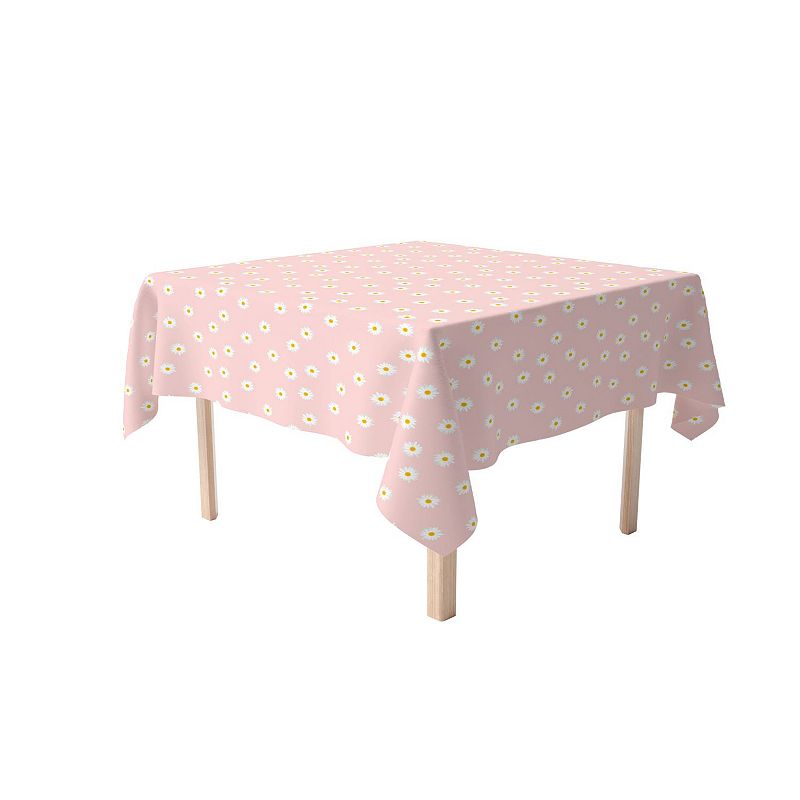 Square Tablecloth， 100% Cotton， 60x60， Daisy Designs