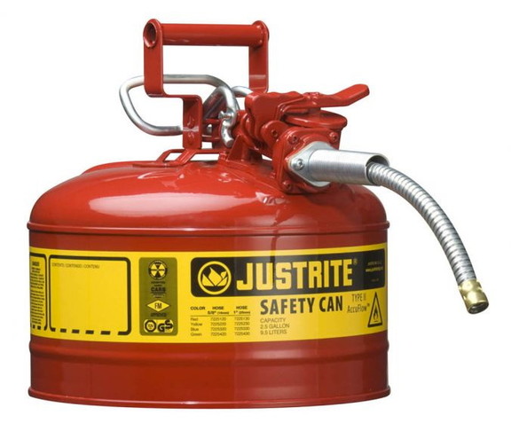 BASCO Justrite   174Accuflow Steel Safety Can 2 ...