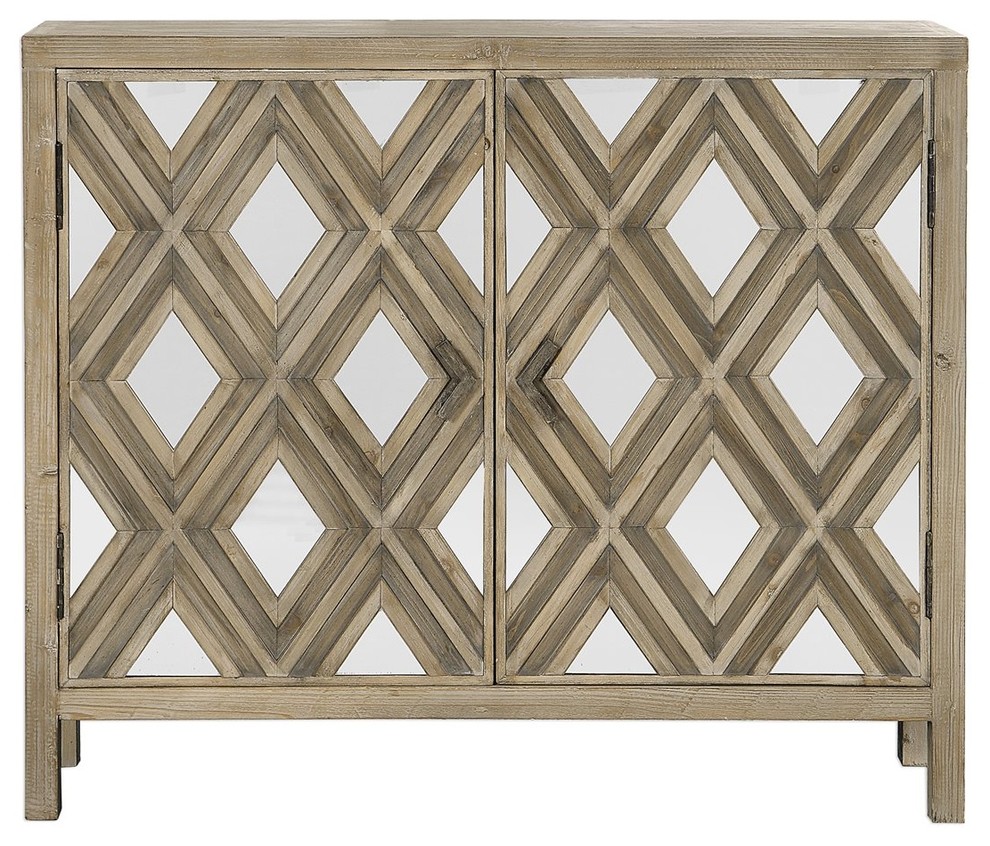 Uttermost Tahira Mirrored Accent Cabinet   Transitional   Accent Chests And Cabinets   by Better Living Store  Houzz