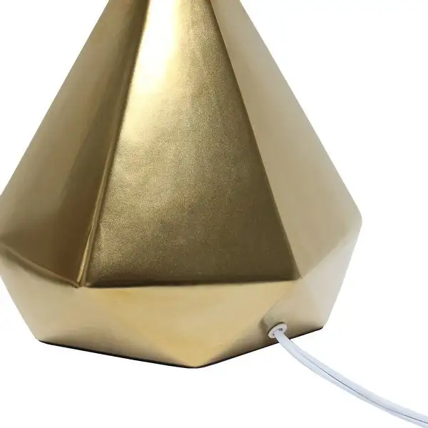 Simple Designs Solid Pyramid Table Lamp