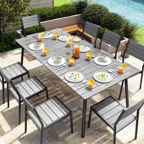 VredHom Outdoor Patio Aluminum Dining Table