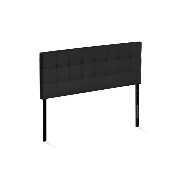 Carbon Loft Dashwood Tufted Black Headboard - - 20986527