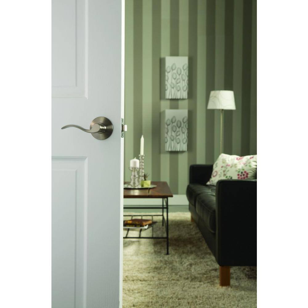 Schlage Accent Matte Black Passage HallCloset Door Handle F10 ACC 622