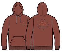 Escapism Recycled Hoodie - Burnt Red