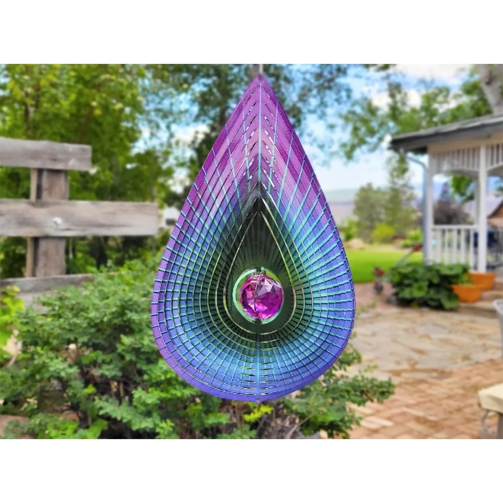 Spinfinity  Purple Crystal Teardrop