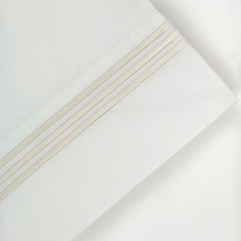 Pointehaven 300-Thread Count Embroidered Cotton Sheet Set