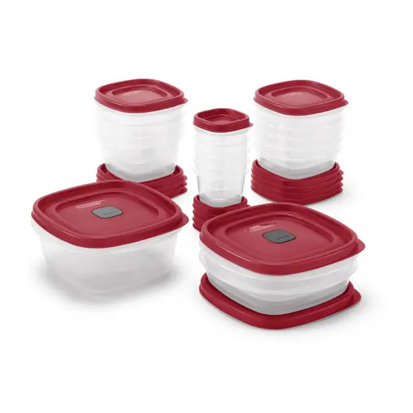 Rubbermaid 34 piece Easy Find Vented Lids Food Storage Set