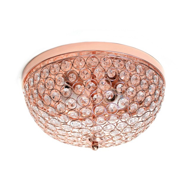 2 light Crystal Glam Ceiling Flush Mount Pendant Lalia Home