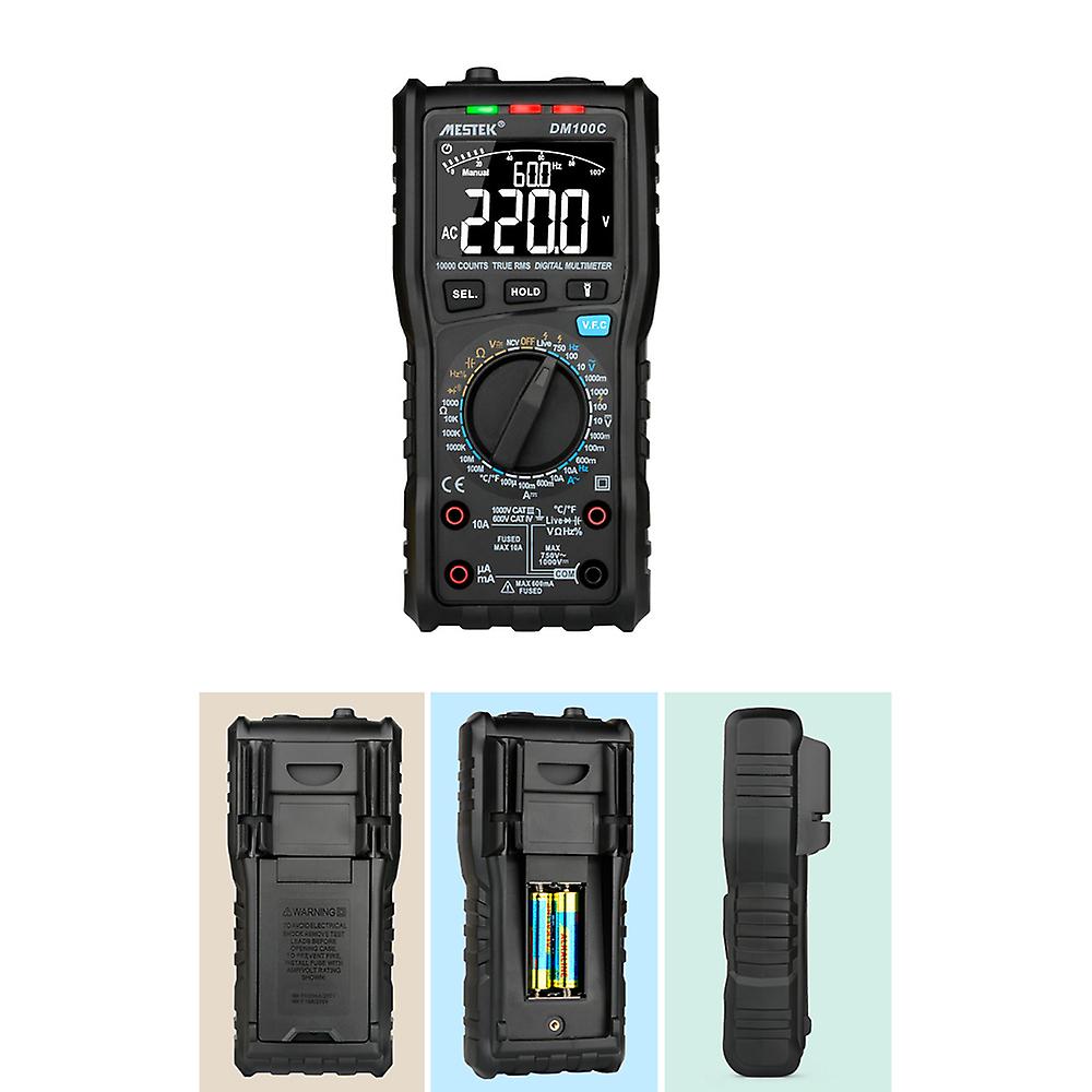 Mestek 10000 Counts True Rms Multifunctional Digital Multimeter Measuring Ac/dc Voltage Current Resistance Capacitance Frequency Diode Temperature Fre