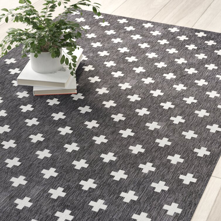 Umbria Charcoal Indoor/Outdoor Rug