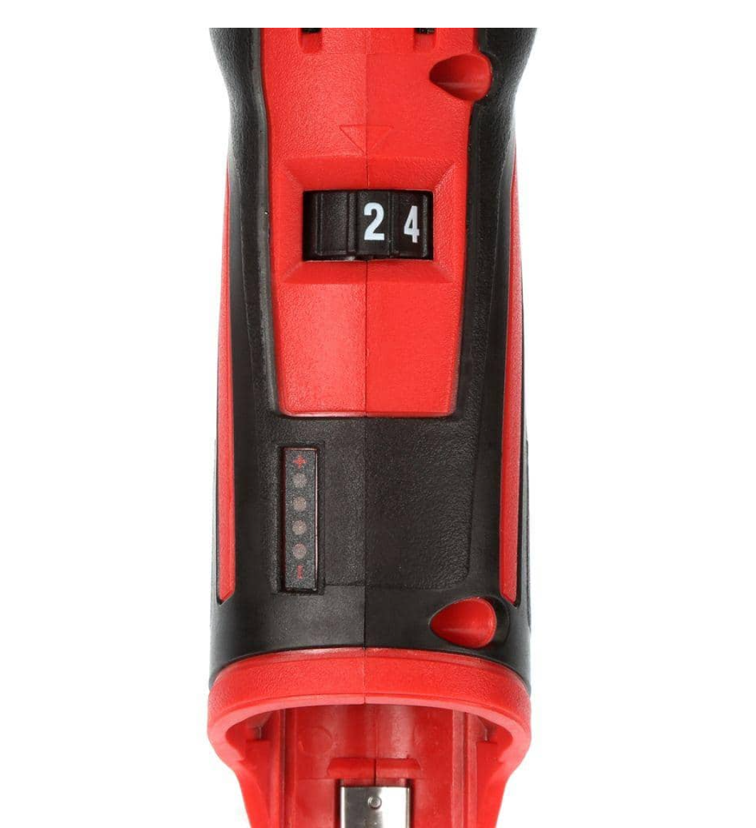 Milwaukee 2415-20-2441-20-48-11-2460 M12 12V Lithium-Ion Cordless 3/8 in. Right Angle Drill with 10 oz. Caulk and Adhesive Gun and 6.0 Ah XC Battery Pack